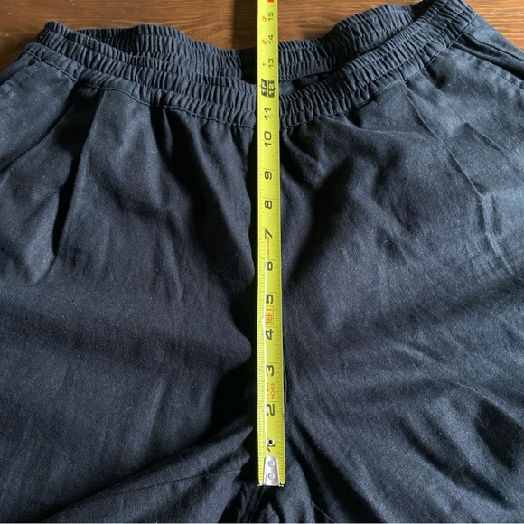 NWT The Celect Los Angeles Black Linen Pull-On Balloon Pants Streetwear Size XL - Picture 14 of 16
